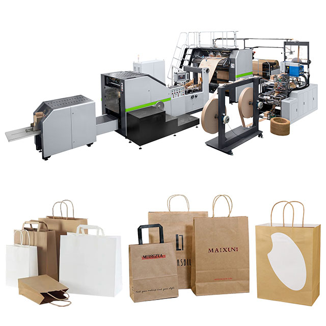 RKHF-330TF Ganap na Awtomatikong paper bag machine na may twisted at flat handle