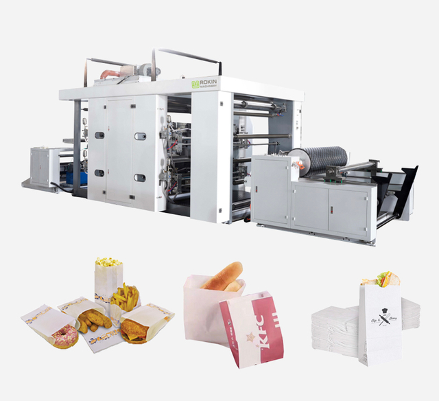 RKP4-1000 Apat na Kulay Flexo Paper Printing Machine